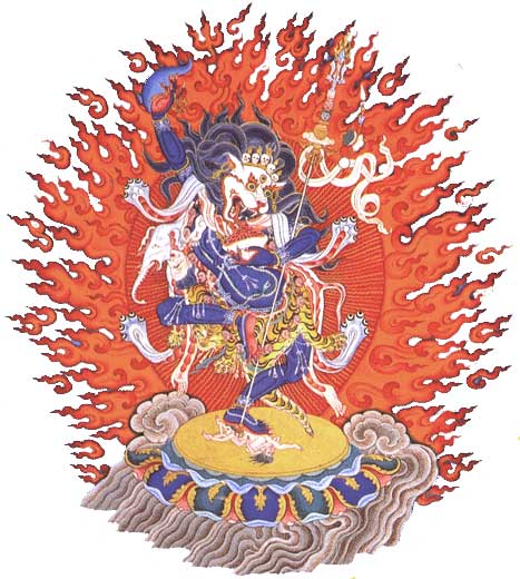 Senge Dongma, or the lion-faced dakini, a wrathful form of Vajrayogini Senge Dongma