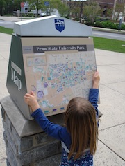 Reading a campus map